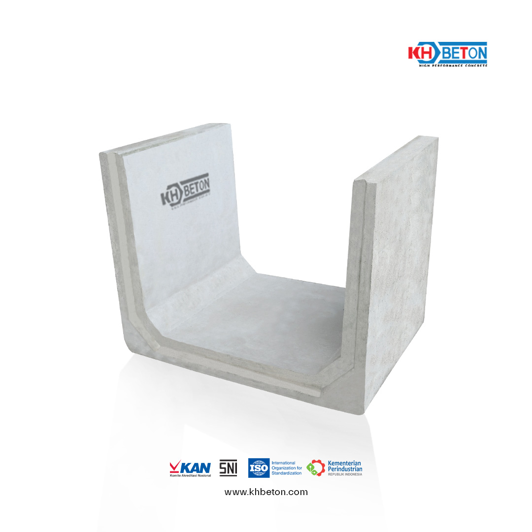 U ditch 40x40, harga u ditch 40x40, saluran beton pracetak, uditch KH Beton, precast drainase, supplier uditch