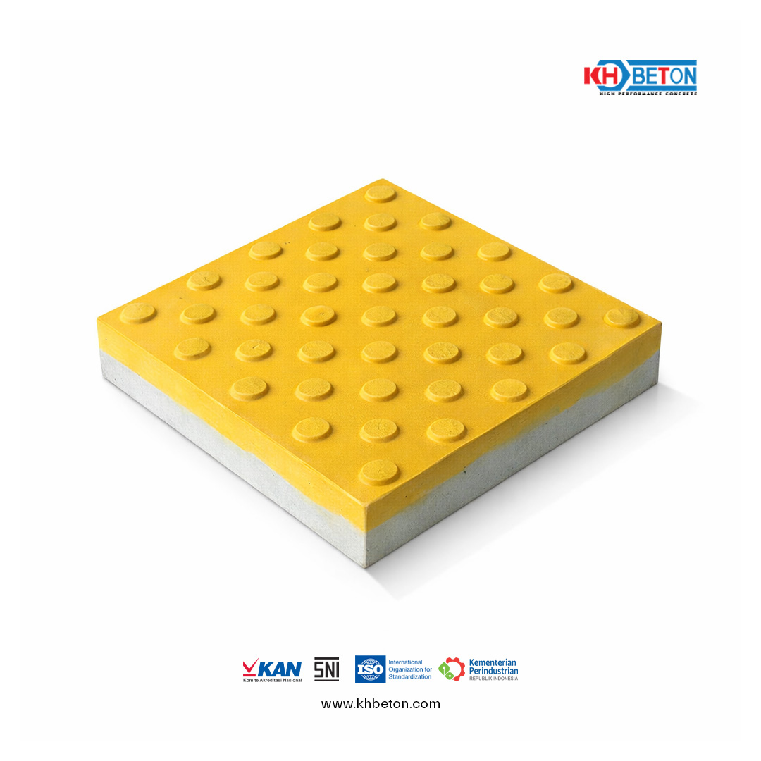 paving difabel, paving tuna netra, tactile paving, paving garis, paving titik, paving block difabel, KH Beton paving