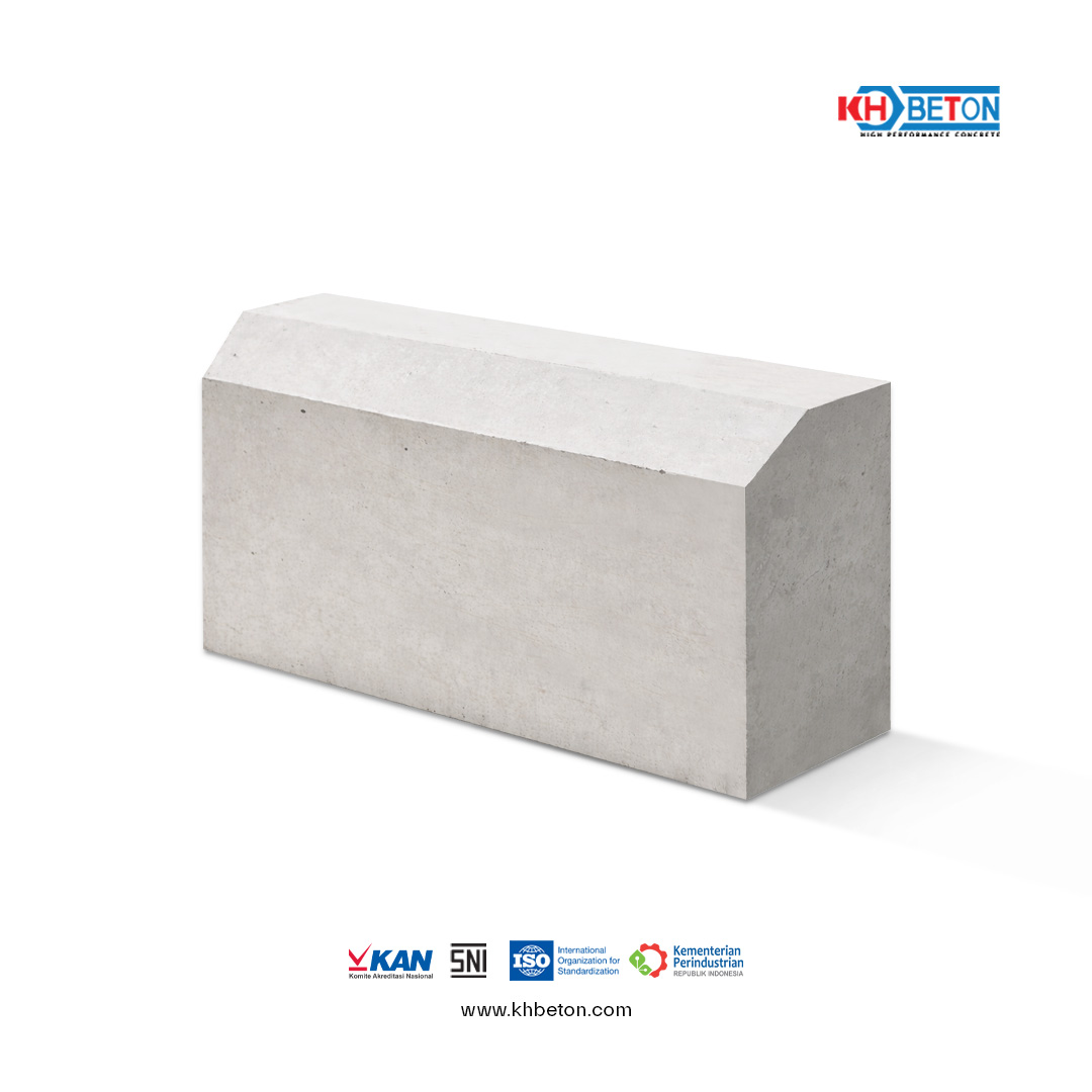 kanstin siku miring, kanstin 40x20, kanstin beton miring, kanstin pembatas jalan, kanstin KH Beton, kanstin precast